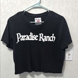 Black Paradise Ranch Crop Top